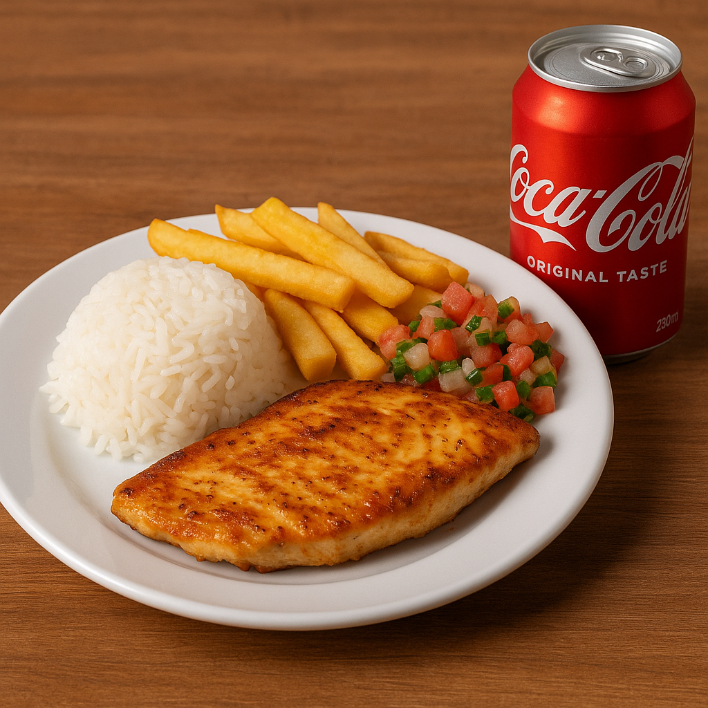 Combo Marmitex Filé de Frango + Coca Lata